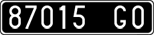 License plate of Italy, Cars (1927 year series)