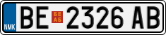 License plate of North Macedonia, Regular plates (2012)