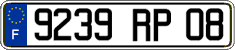 French license plate, FNI