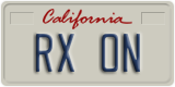California, Vanity Plates