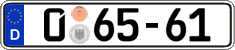 German license plate, Diplomatic