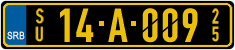 License plate of Serbia, Diplomatic