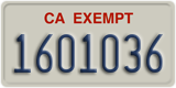 California, Exempt (1234567)