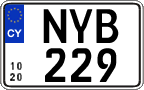 License plate of Cyprus, Regular plates