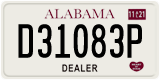 Alabama, Dealer (D12345X)