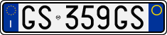 License plate of Italy, Cars (1994 year series)