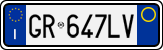 License plate of Italy, Cars (1994 year series)