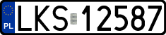 License plates of Poland, Regular car plates