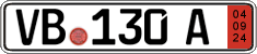 German license plate, Export transit plates
