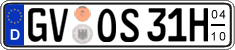 German license plate, Seasonal plates (Oldtimers)