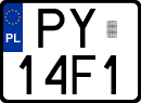 License plates of Poland, Special vehicles and motorcycles