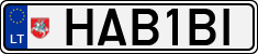 License plate of Lithuania, Vanity Plates