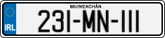License plate of Ireland, Regular plates