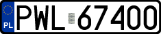 License plates of Poland, Regular car plates