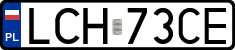 License plates of Poland, Regular car plates