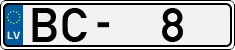License plate of Latvia, Regular car plates