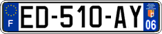 French license plate, SIV (ordinary)