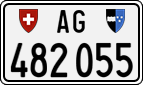 License plate of Switzerland, Cars