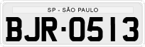 License plate of Brazil, Private owners (1990)