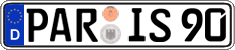 German license plate, Regular plates