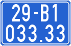 License plate of Vietnam, Government motorcycles
