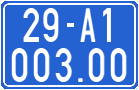 License plate of Vietnam, Government motorcycles