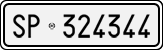 License plate of Italy, Cars (1927 year series)