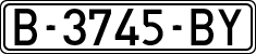License plates of Spain, 1971 year series