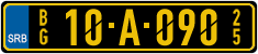 License plate of Serbia, Diplomatic