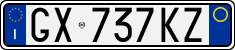 License plate of Italy, Cars (1994 year series)