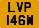 License plate of the United Kingdom, 1963 year system