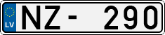 License plate of Latvia, Regular car plates
