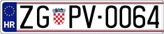 License plate of Croatia, Oldtimers