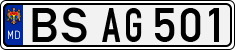 License plate of Moldova, Cars (1992)