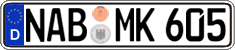 German license plate, Regular plates