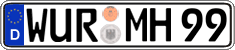 German license plate, Regular plates