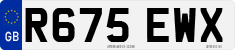 License plate of the United Kingdom, 1983 year system
