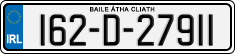 License plate of Ireland, Regular plates