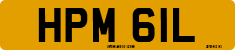 License plate of the United Kingdom, 1963 year system