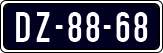 License plate of the Netherlands, Imported oldtimers (cars)