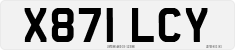 License plate of the United Kingdom, 1983 year system