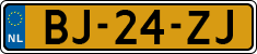 License plate of the Netherlands, Commercial Vehicles (1951-1994 system)