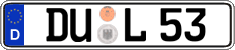 German license plate, Regular plates