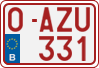 License plate of Belgium, Regular plates (2010)