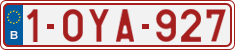 License plate of Belgium, Regular plates (2010)