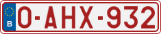 License plate of Belgium, Regular plates (2010)