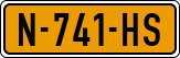 License plate of the Netherlands, Cars
