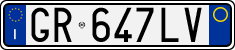 License plate of Italy, Cars (1994 year series)