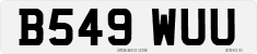 License plate of the United Kingdom, 1983 year system
