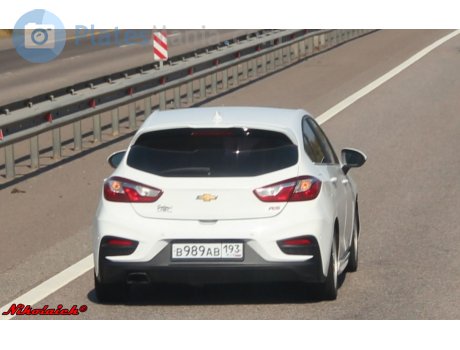 в989ав193, Chevrolet Cruze